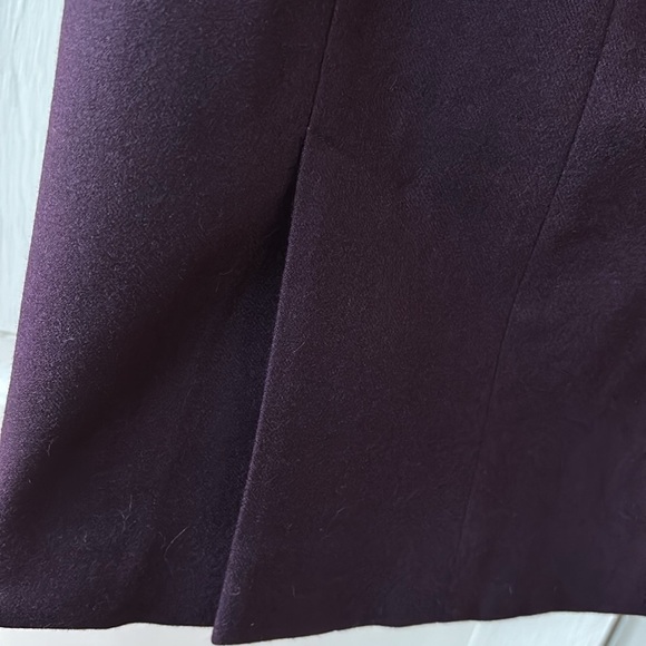 Ted Baker‎ London Eggplant Purple Wool Stretch Pencil Skirt Size 3 Size US 8 - Picture 11 of 17